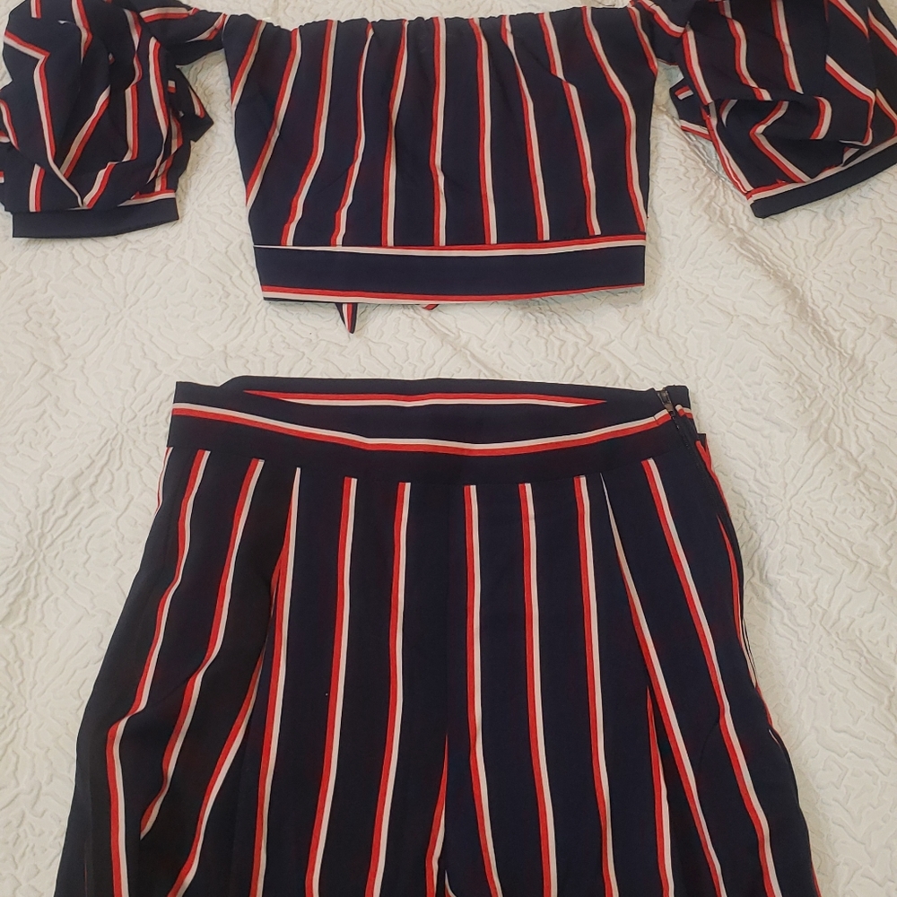 Windsor 2 piece crop top with pants